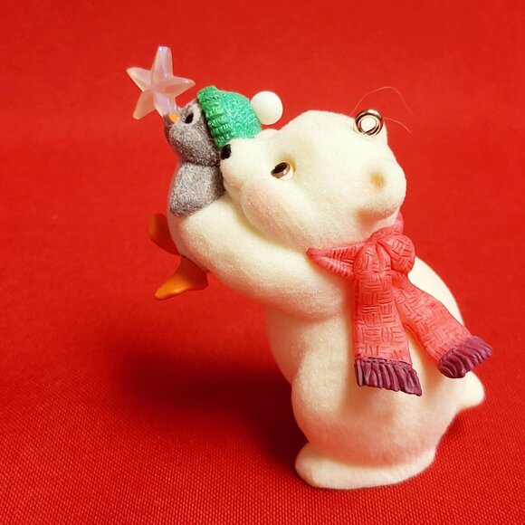 Hallmark The Wishing Star Snowball and Tuxedo 2002 Christmas Bear Penguin Orname - Picture 9 of 13